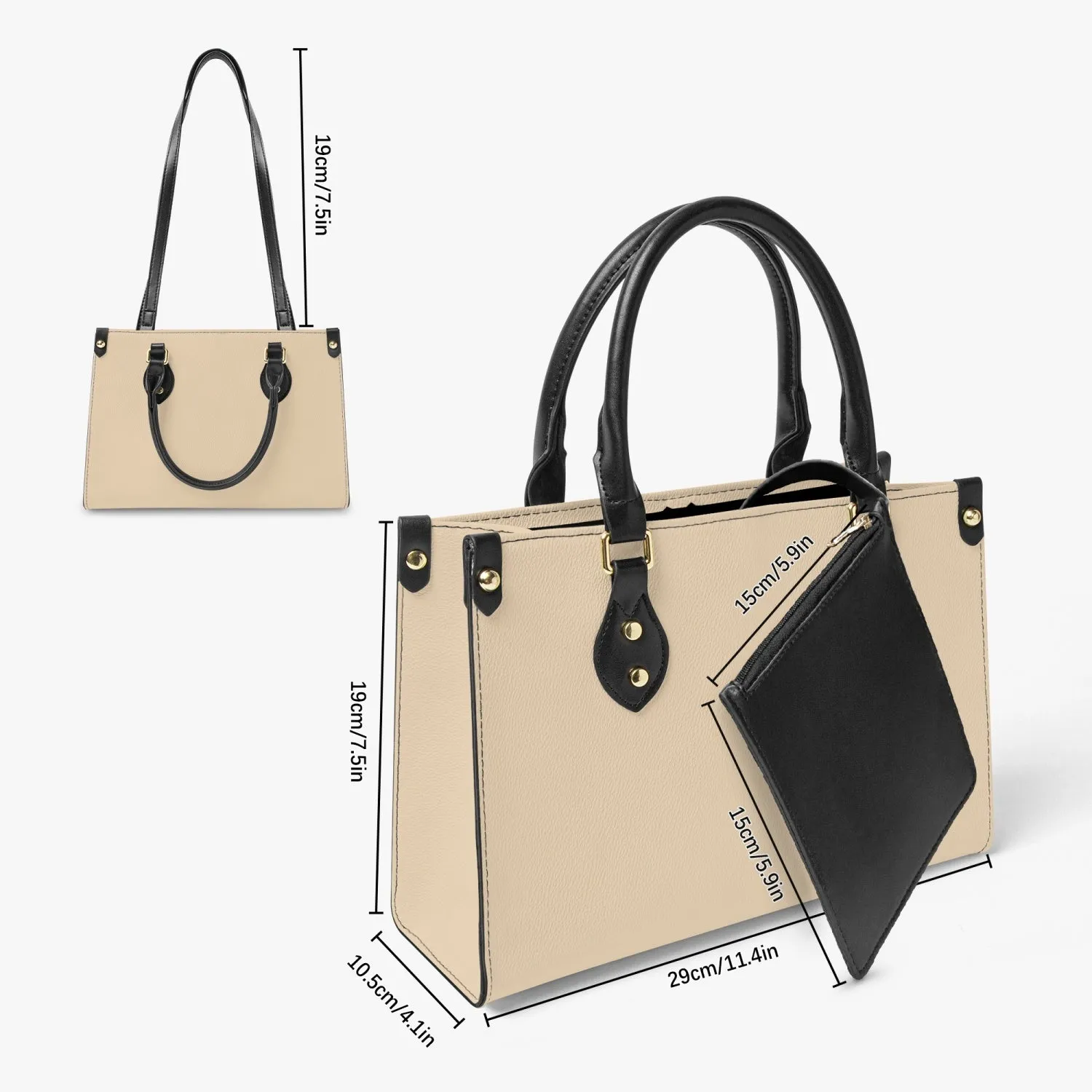 876. Tote Bag - Long Strap and Inner Bag