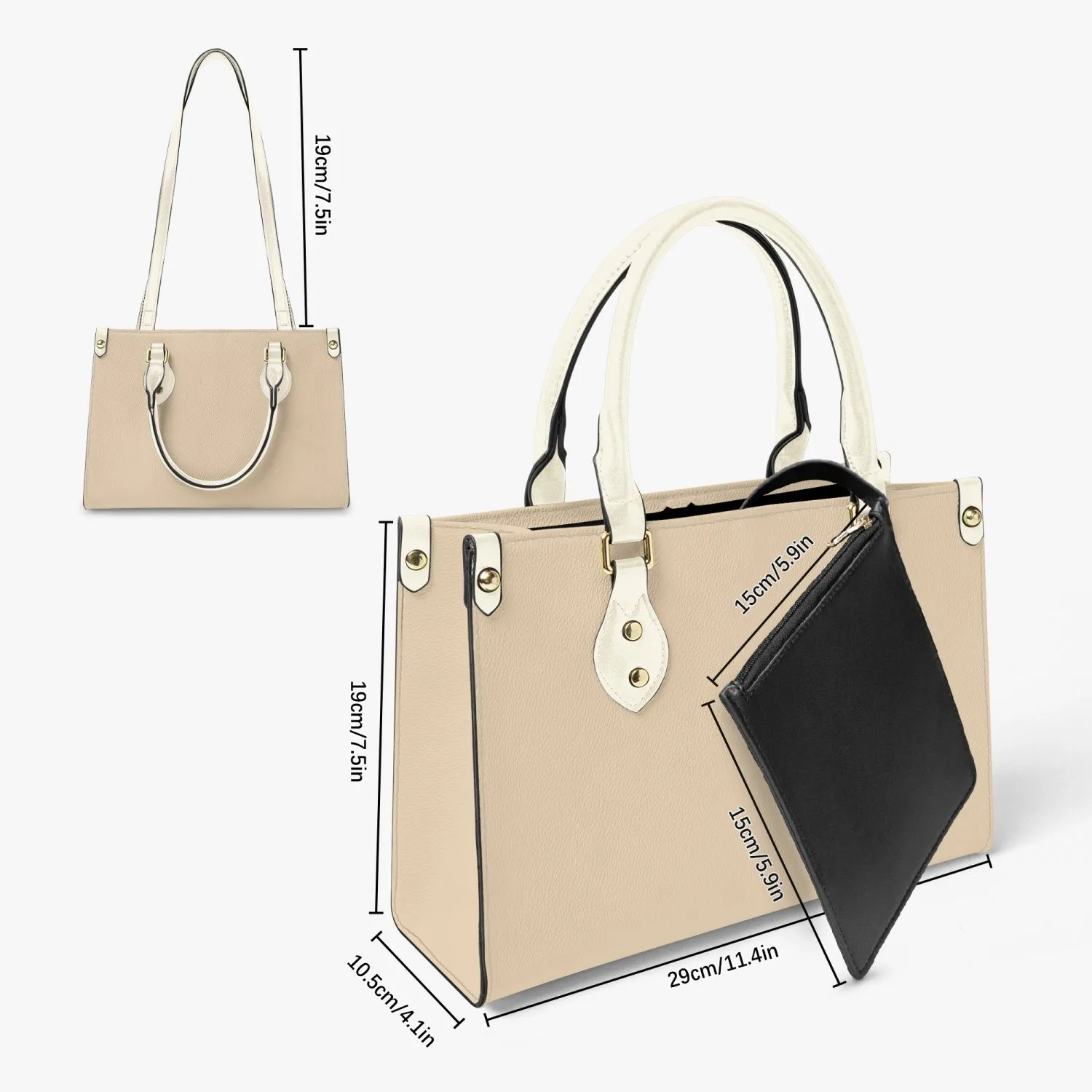 876. Tote Bag - Long Strap and Inner Bag