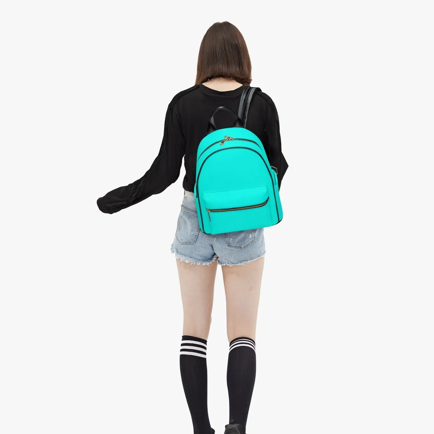 909. All Over Printed PU Backpack