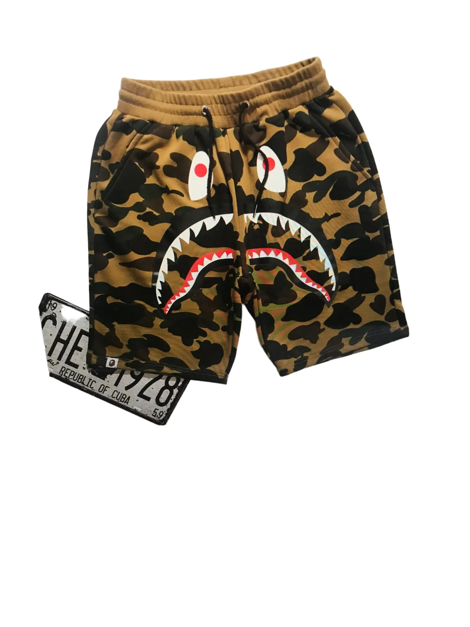 A bathing ape bape camouflage shorts