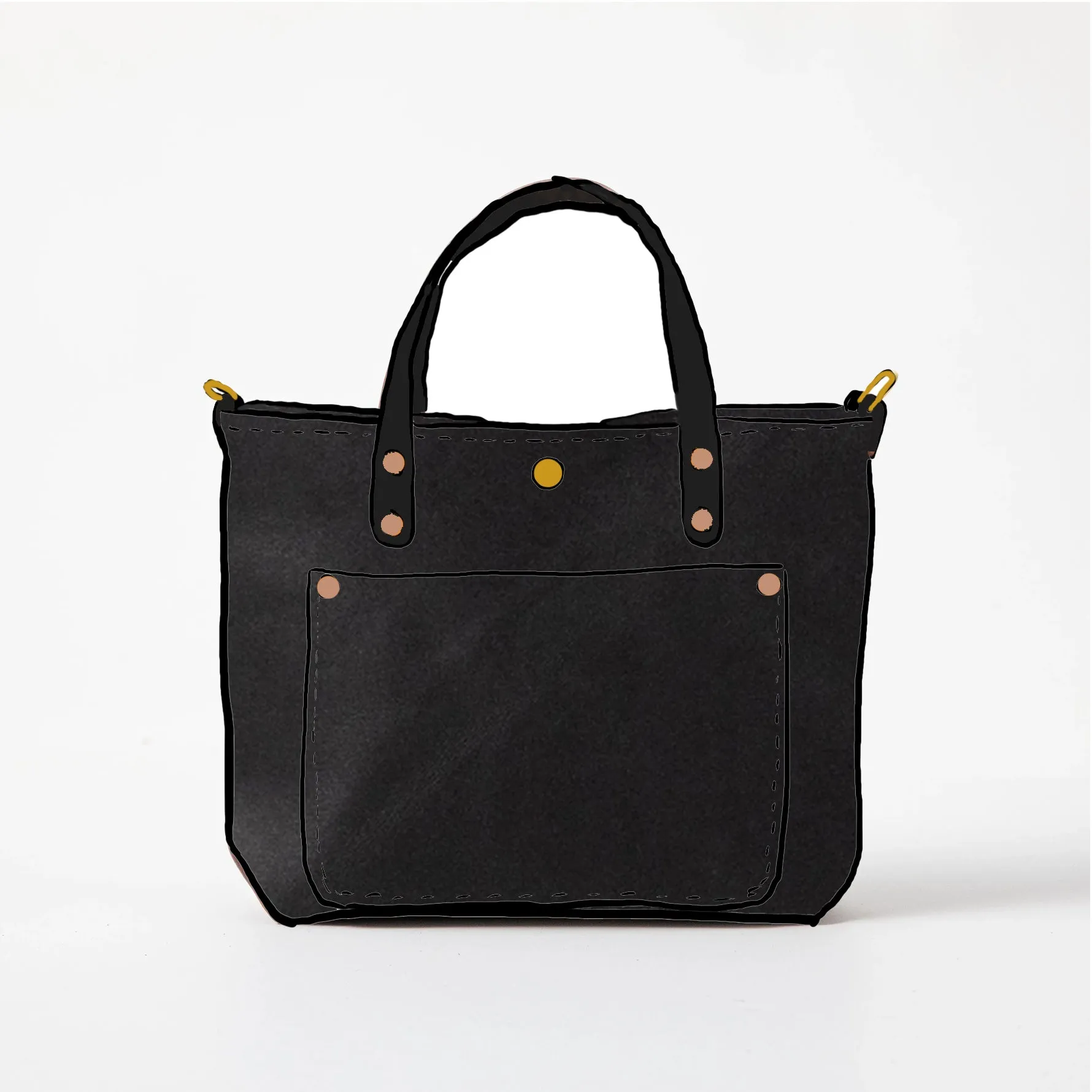 Black Harvest Mini Travel Tote