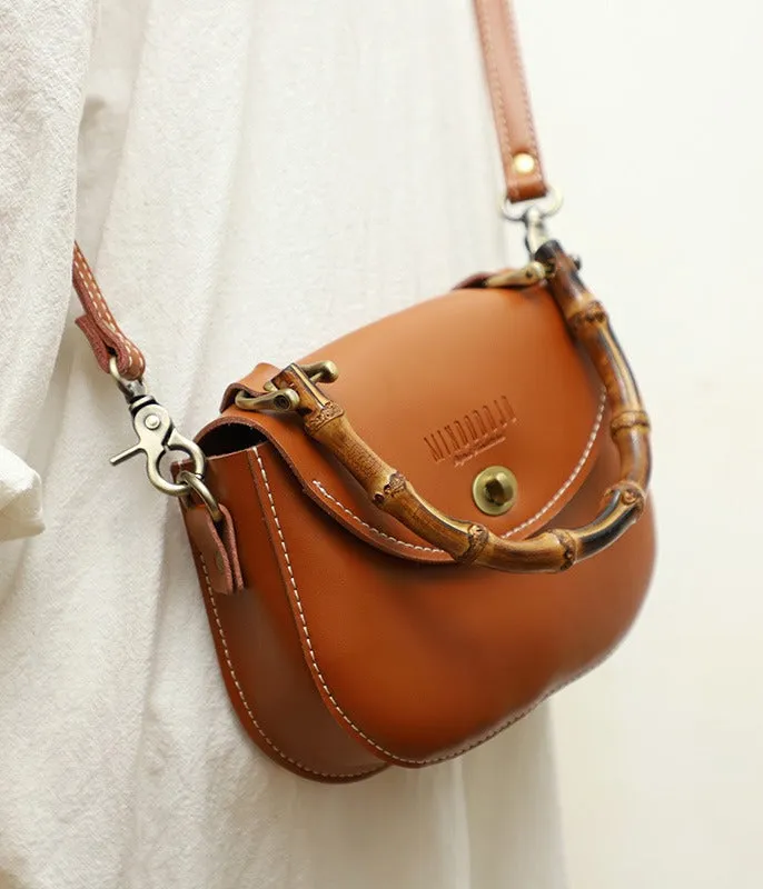 Black LEATHER Small Cute HandBag WOMEN SHOULDER BAG Saddle Crossbody Purse FOR WOMEN