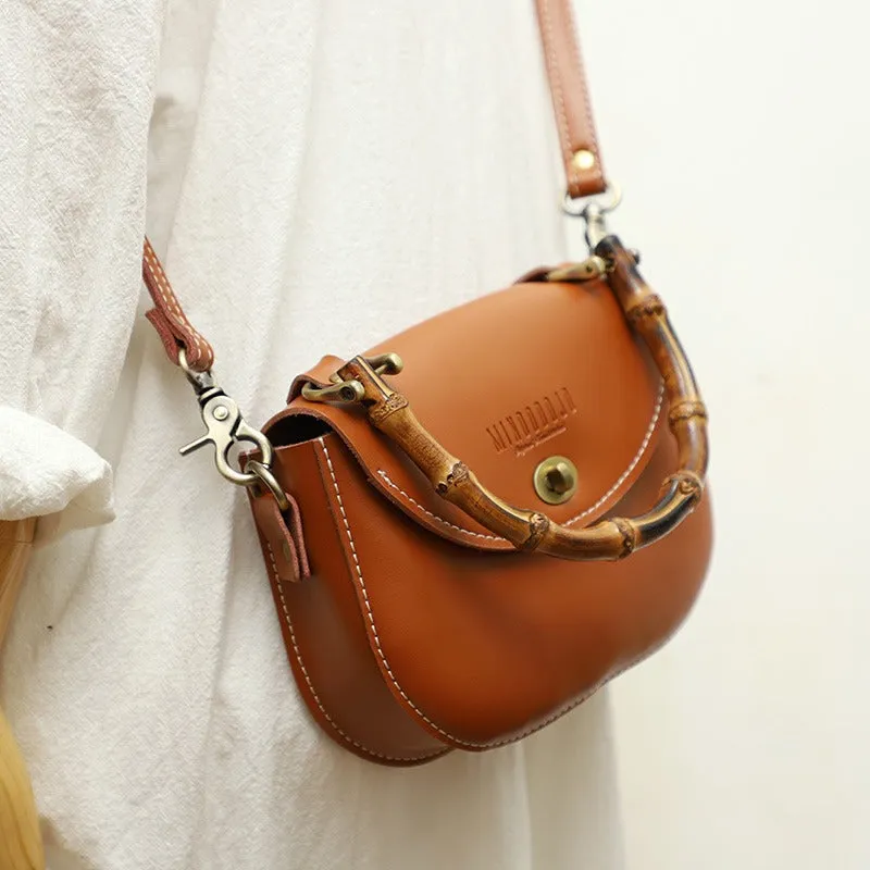 Black LEATHER Small Cute HandBag WOMEN SHOULDER BAG Saddle Crossbody Purse FOR WOMEN