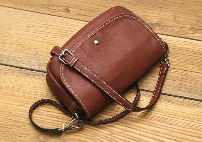 Black LEATHER WOMEN Messenger Bag SHOULDER BAG Crossbody Purses FOR WOMEN