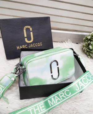 Branded Crossbody Women Bag MARC JACOBS With Box (White/Green)