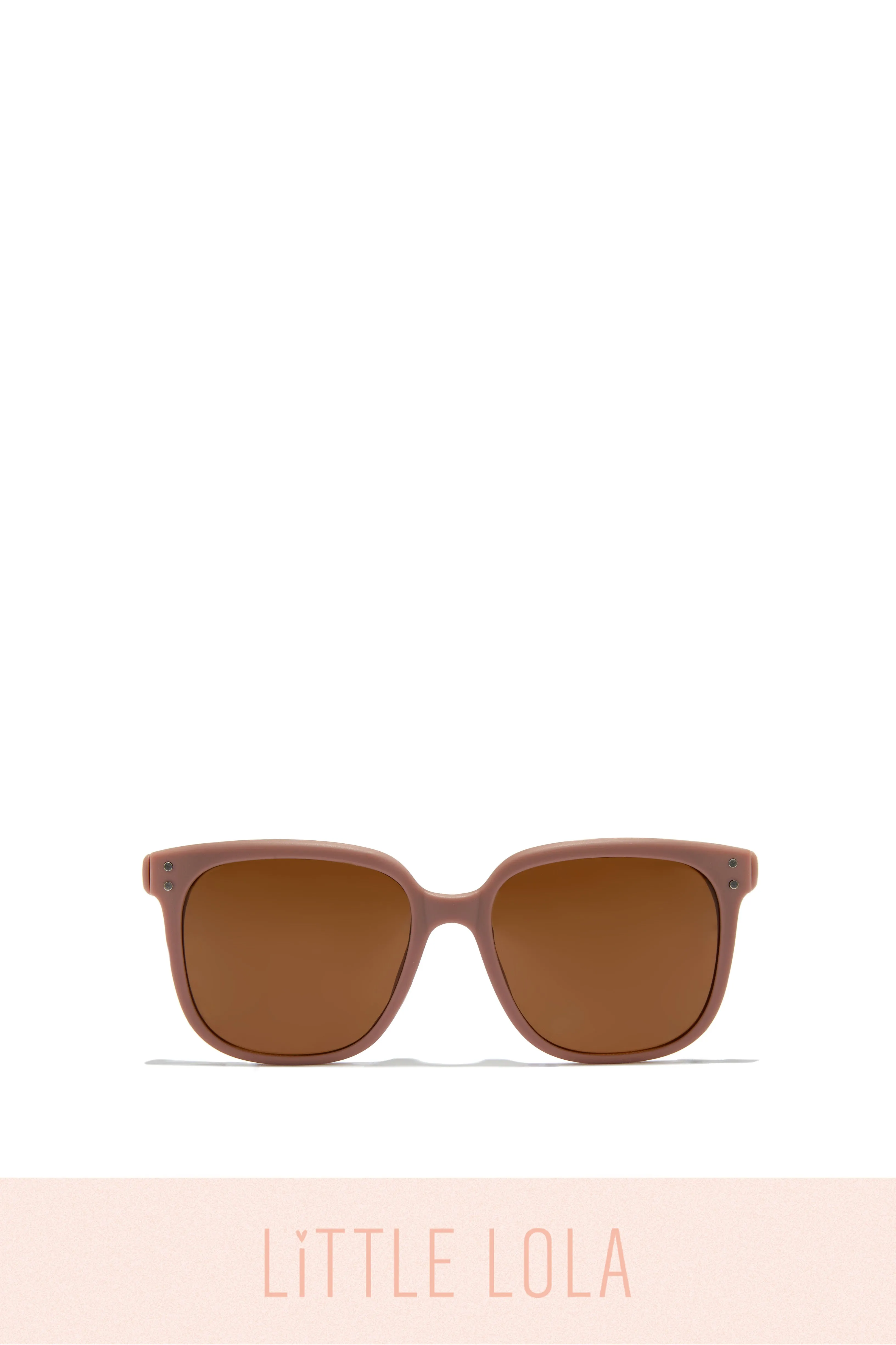 Celina Kids Oversized Sunglasses - Clear/Nude