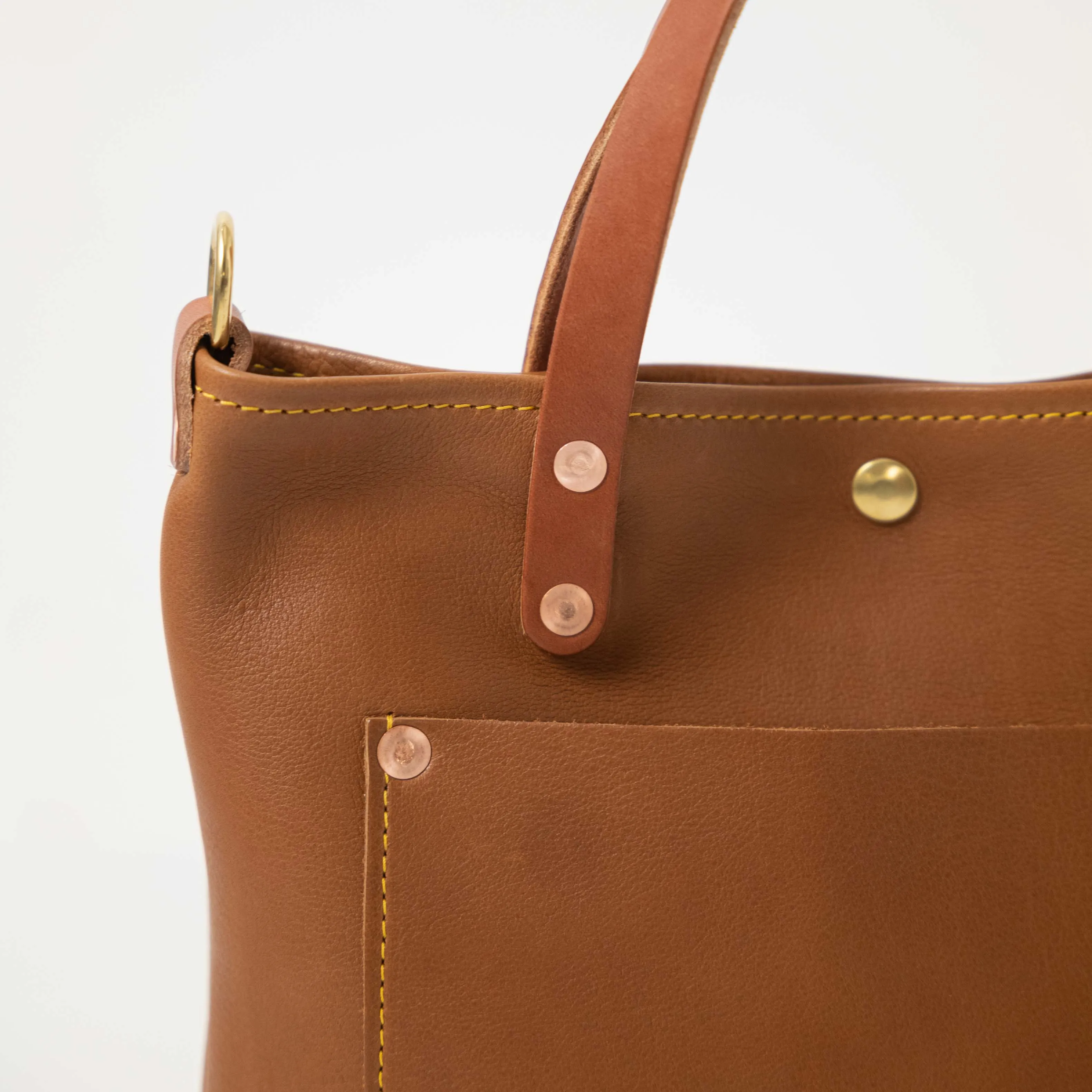 Cognac Cypress Mini Travel Tote