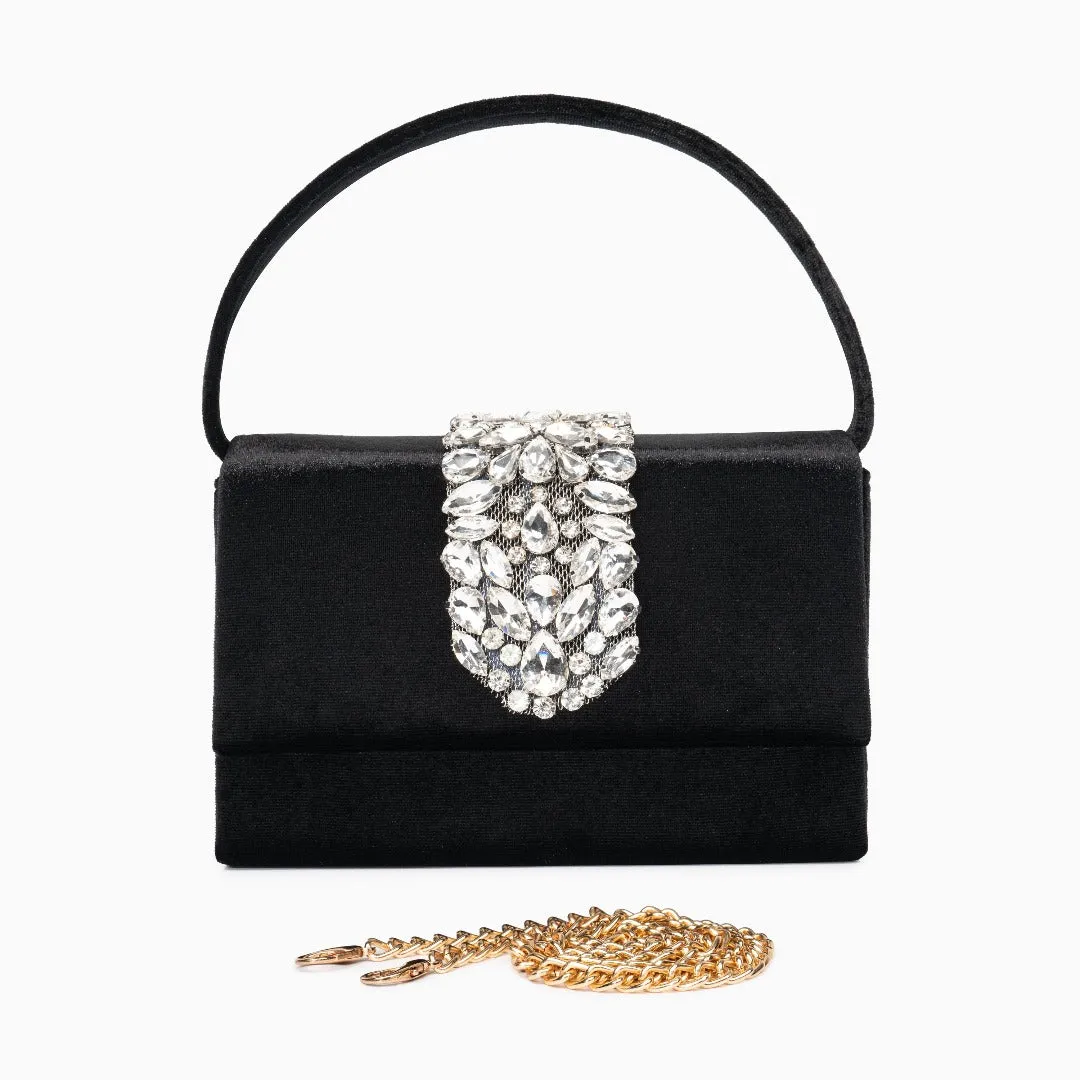 Crystal Diamond Encrusted Handbag