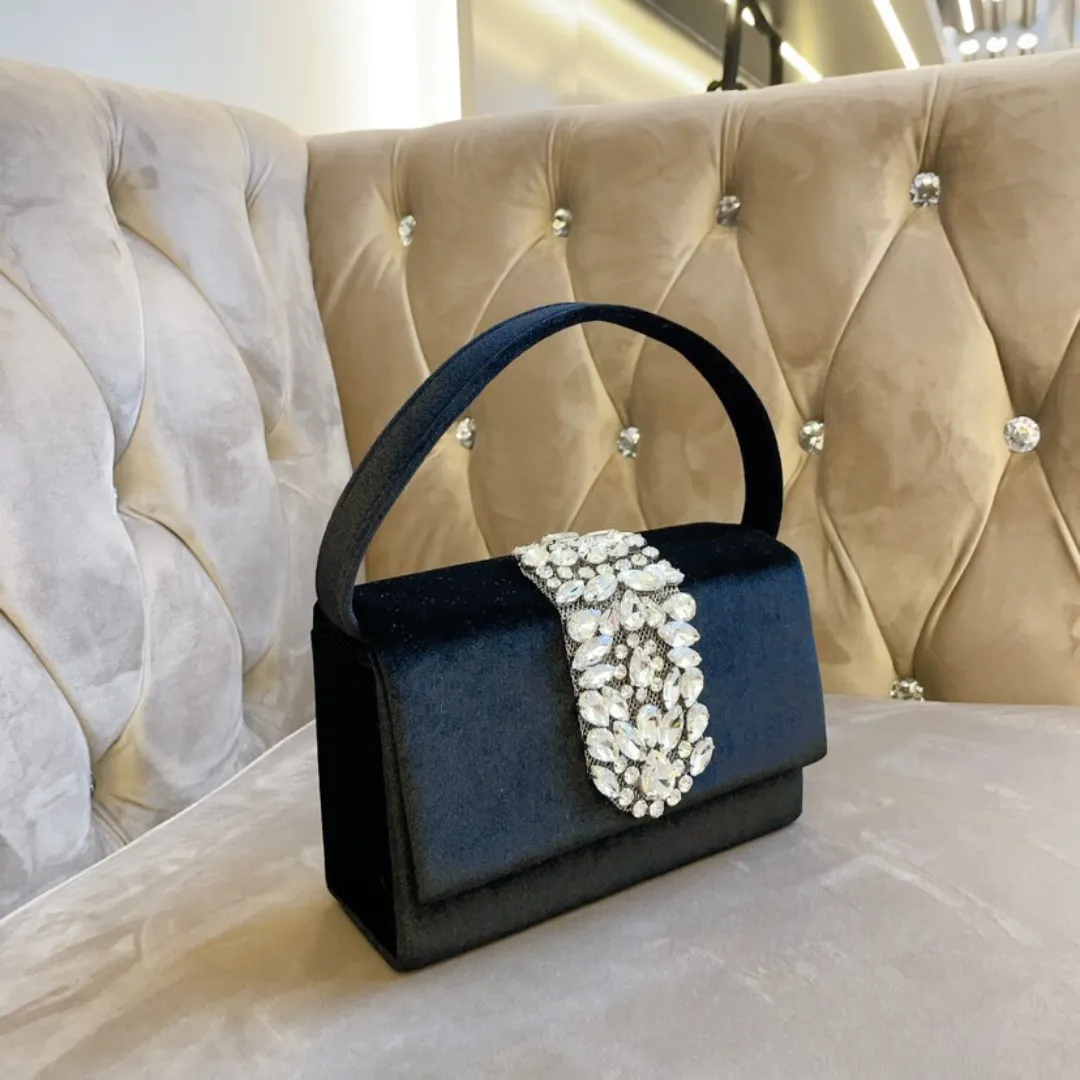 Crystal Diamond Encrusted Handbag