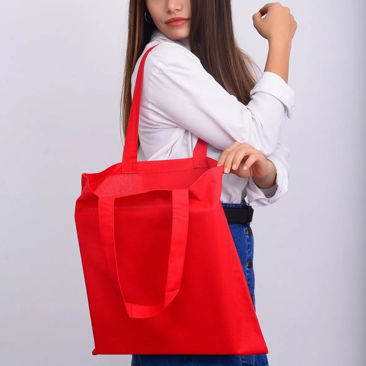 Economical 100% Cotton Reusable Wholesale Tote Bags TB100