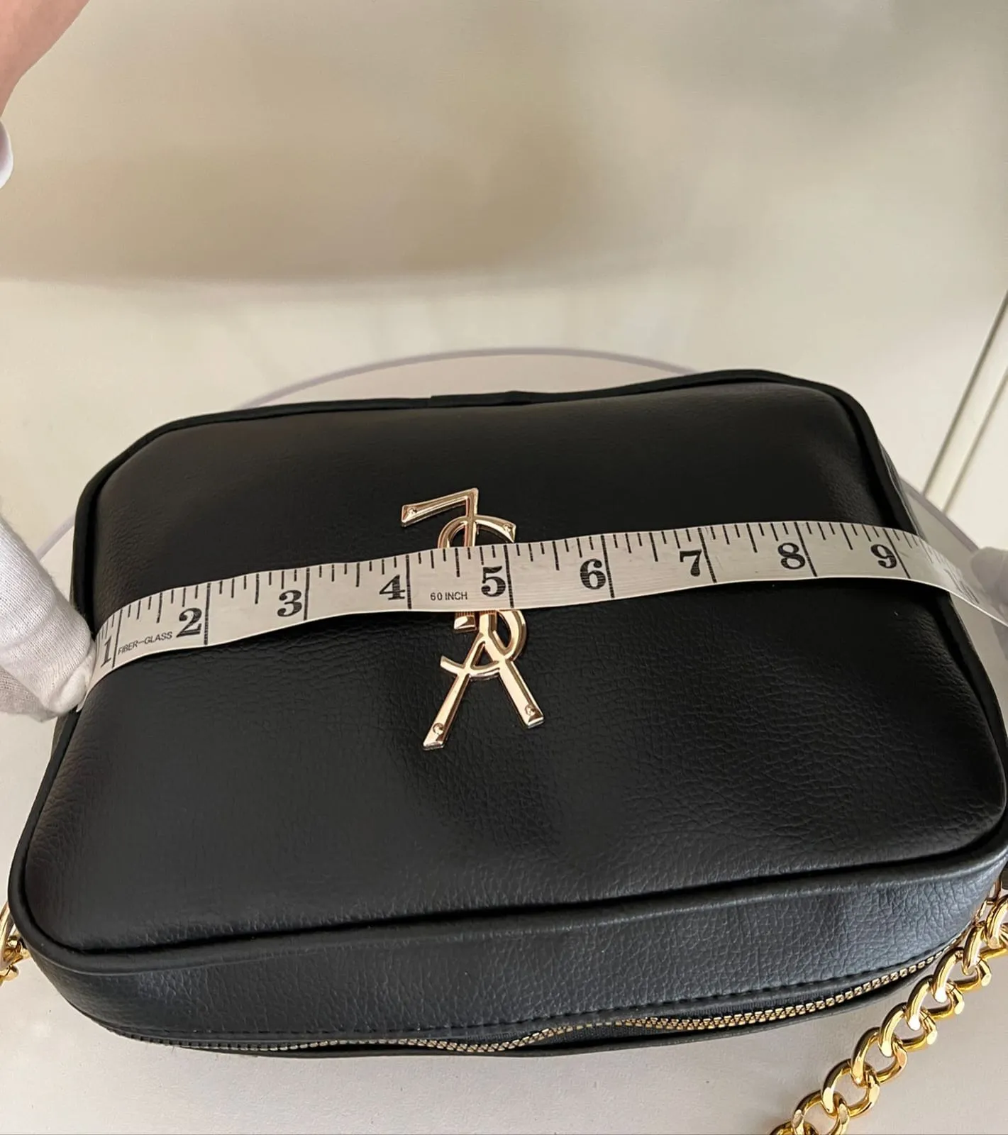 Elegant Women Bag - YSL-Inspired Crossbody with Chain Strap (Beige)