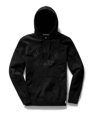 Embroidered Hoodie Midweight Terry Black Night Black