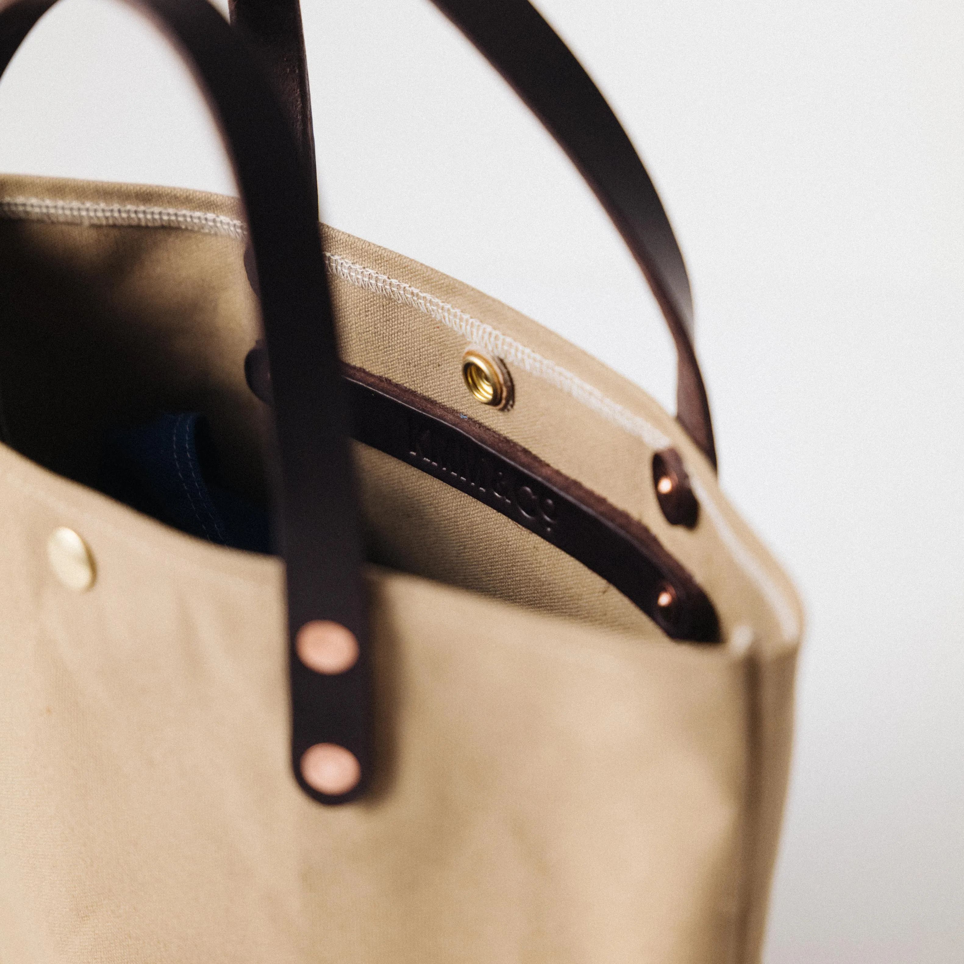 Field Tan Canvas Mini Tote