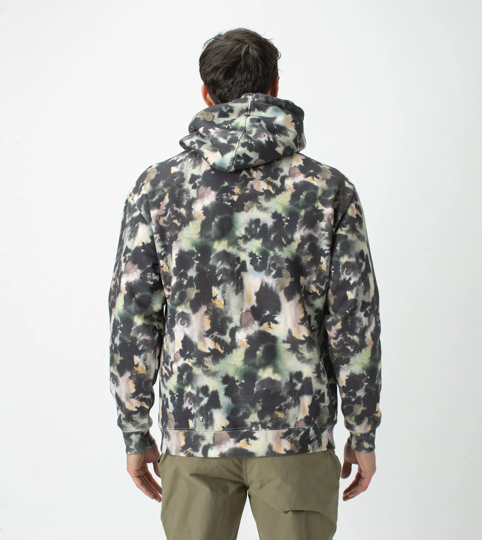 Foliage Lowgo Hood Sweat Moss Multi