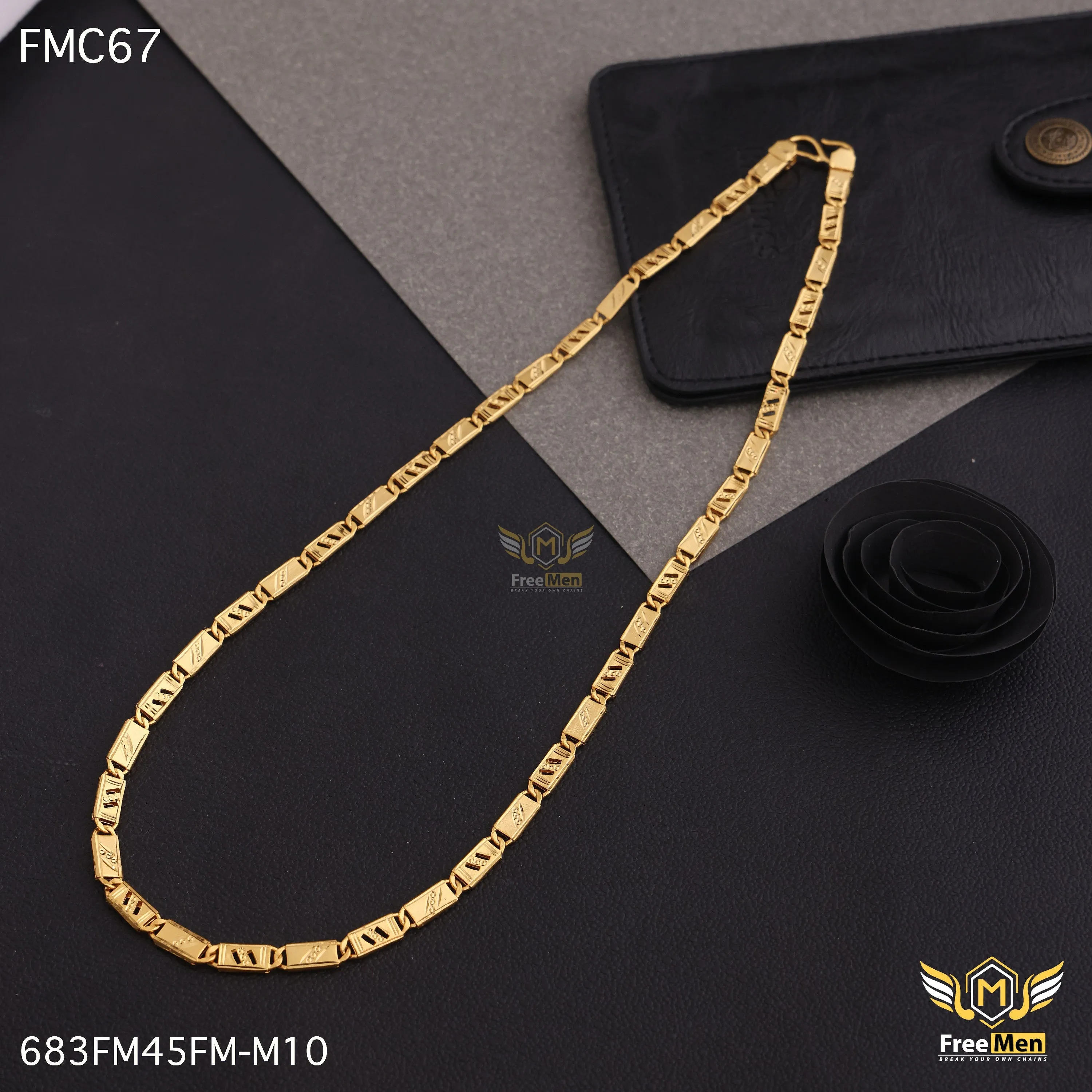 Freemen best attractive nawabi IGP biscuit chain for man - FMC189