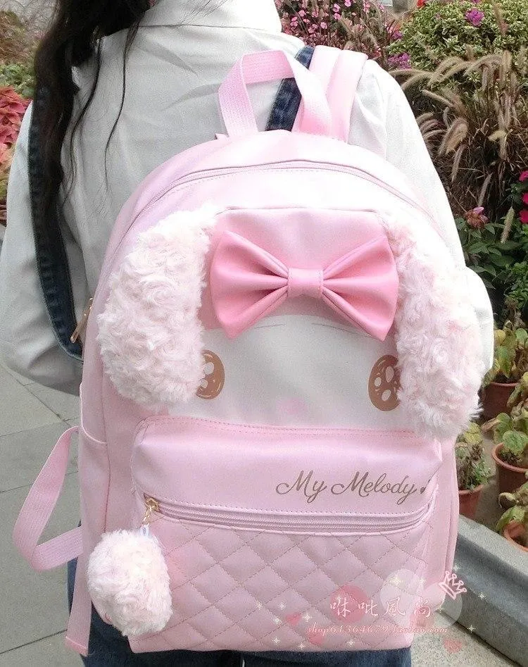 Fuzzy Bunny Backpack