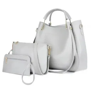 Grey ladies 3 in 1 Tote Bag 8850-3