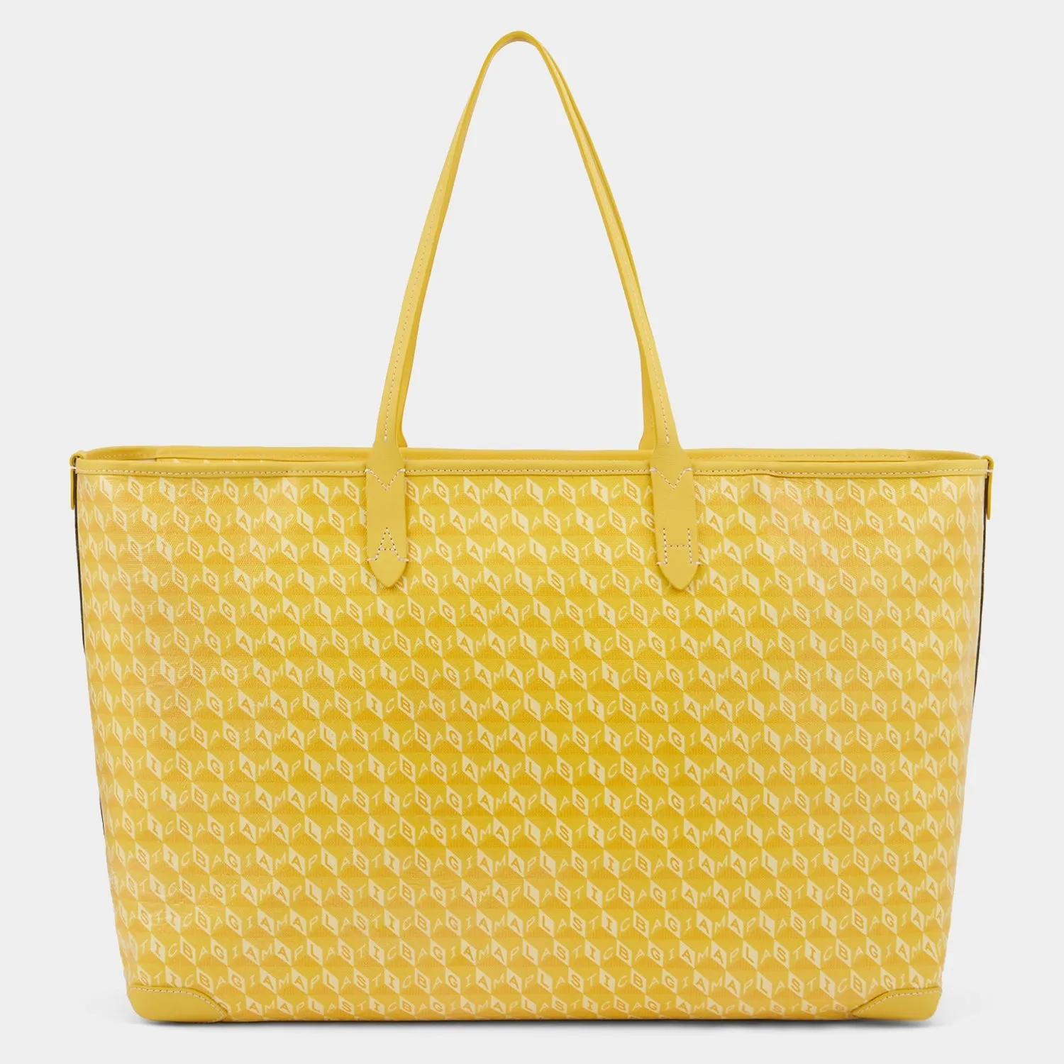 I Am A Plastic Bag Zipped Motif Tote