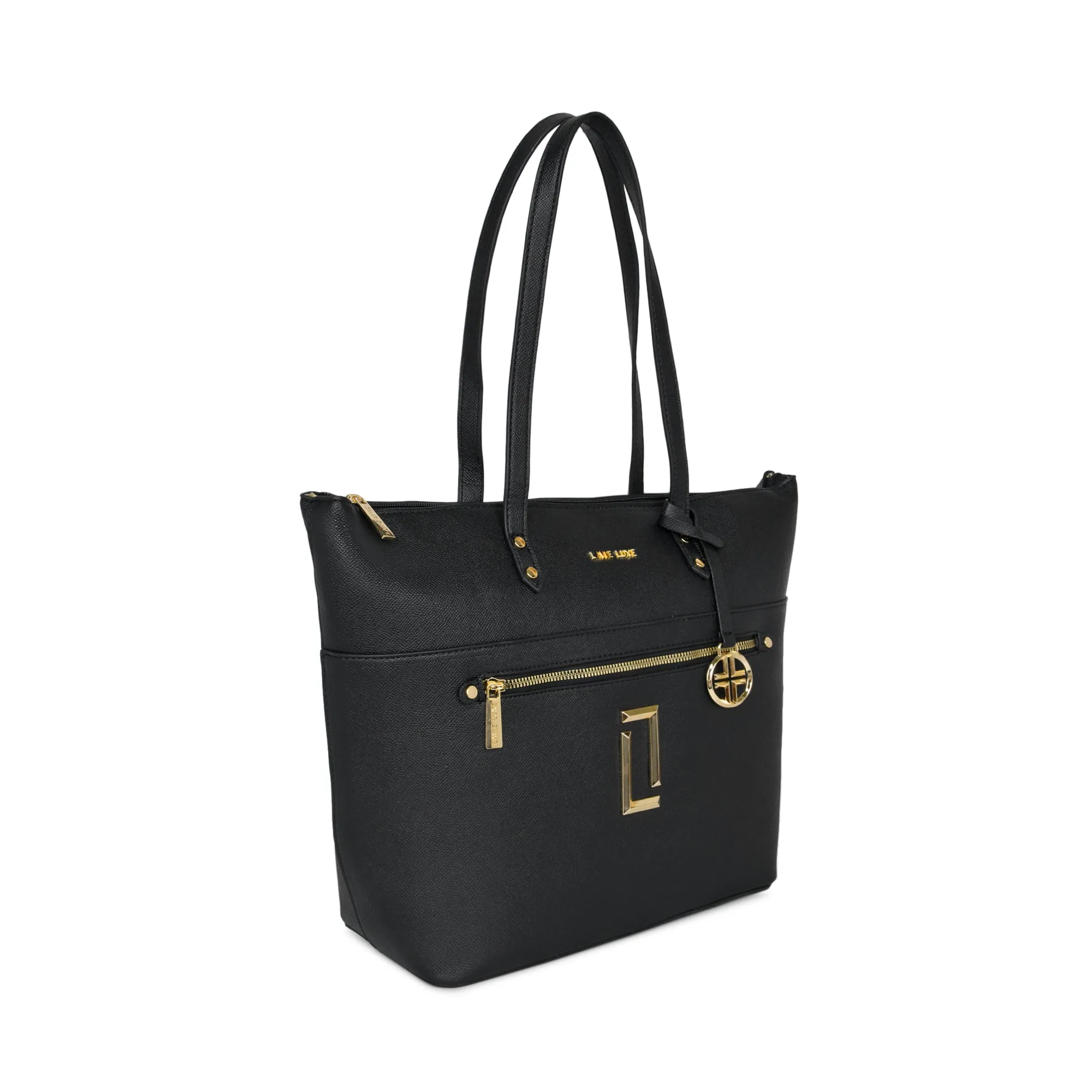 Lavie Luxe Black Large Women's Dolly Tote Bag