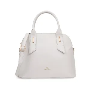 Lavie Luxe Grey Large Women's Kurumba Satchel Bag