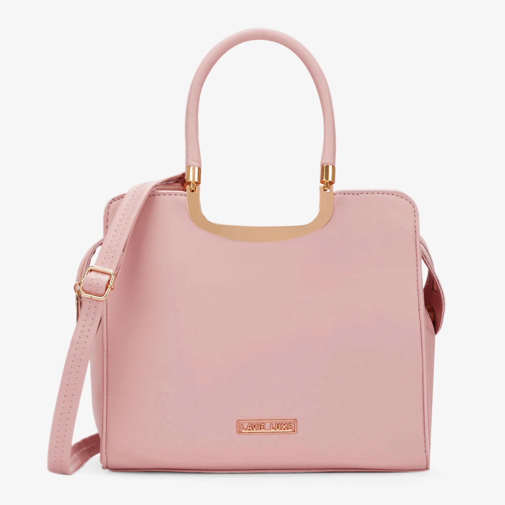 Lavie Luxe Melie Light Pink Medium Women's Satchel