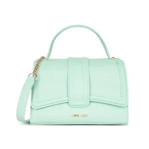 Lavie Luxe Mint Medium Women's Bubble Flap Satchel Bag