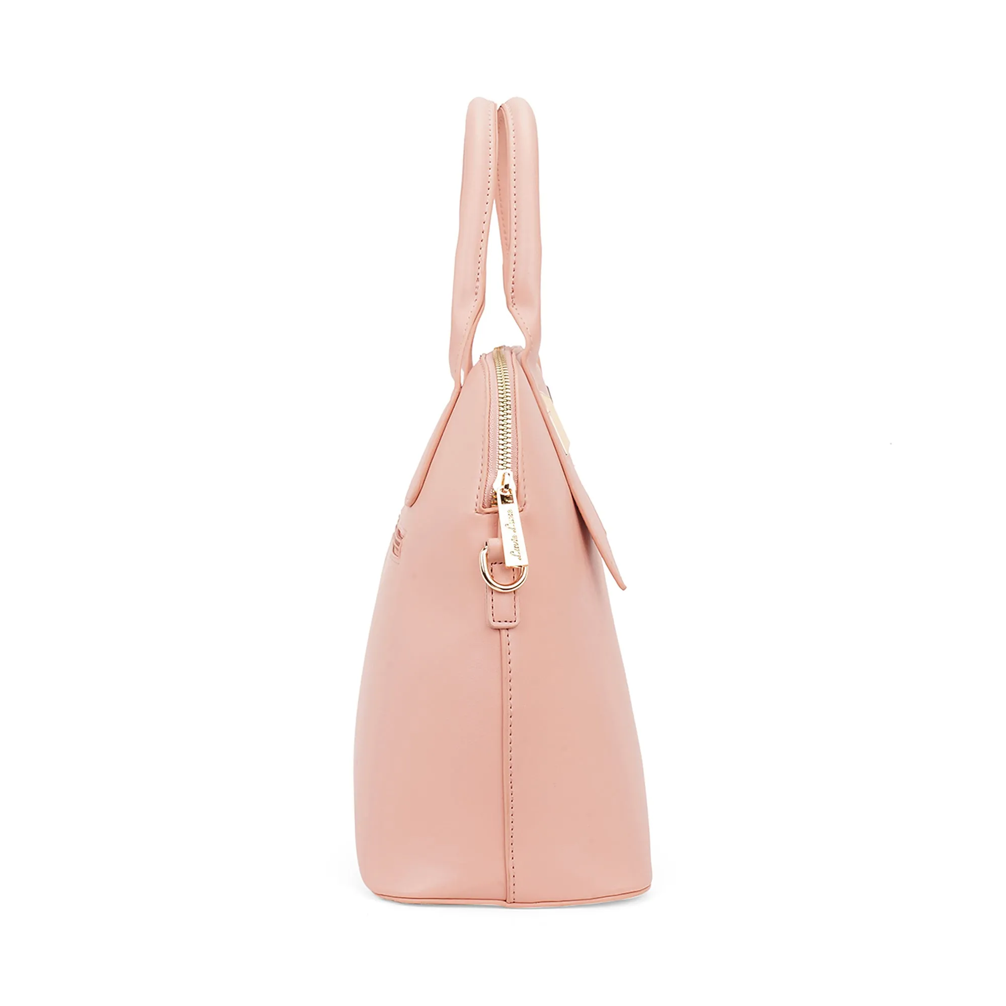 Lavie Luxe Pink Large Women's Kurumba Satchel Bag