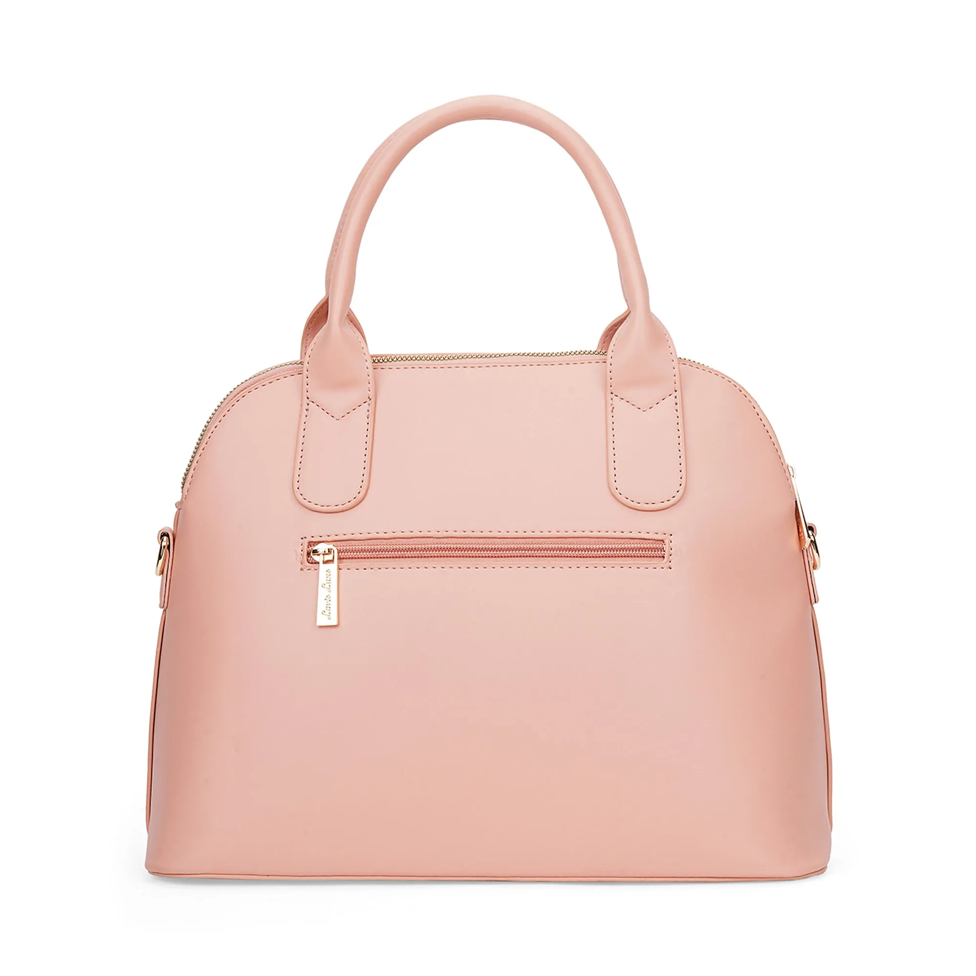 Lavie Luxe Pink Large Women's Kurumba Satchel Bag