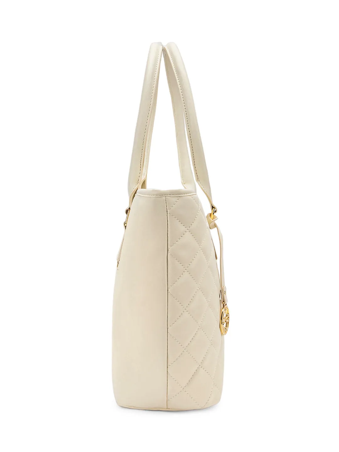 Lavie Signature Boston Large Off White Womens Tote Bag