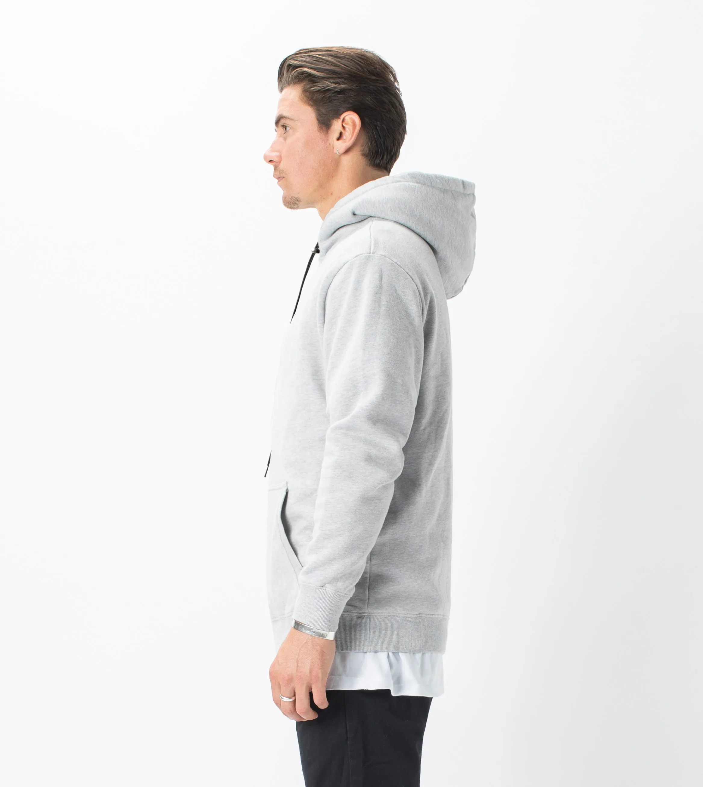 Lowgo Hood Sweat Silver Marle