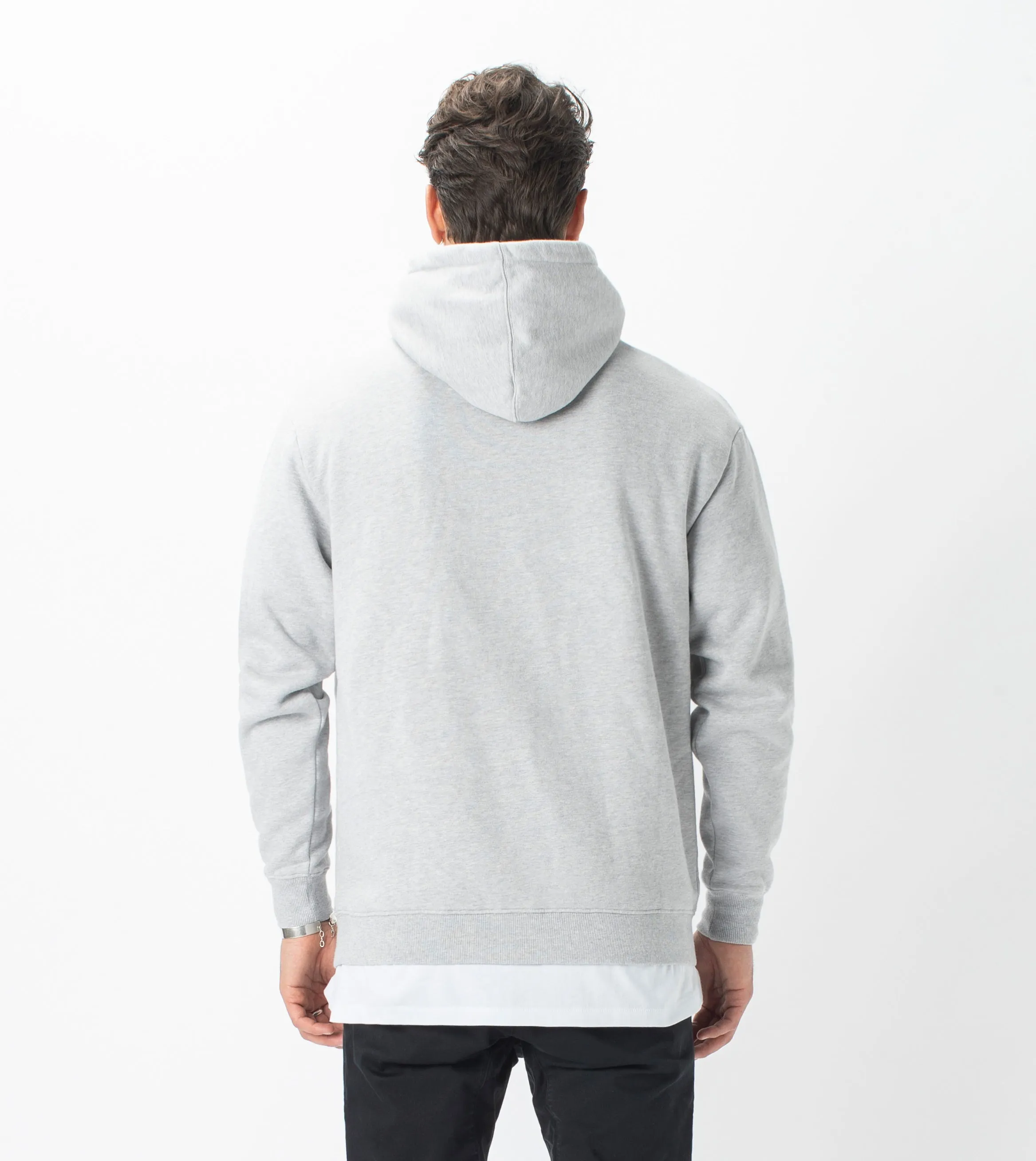 Lowgo Hood Sweat Silver Marle