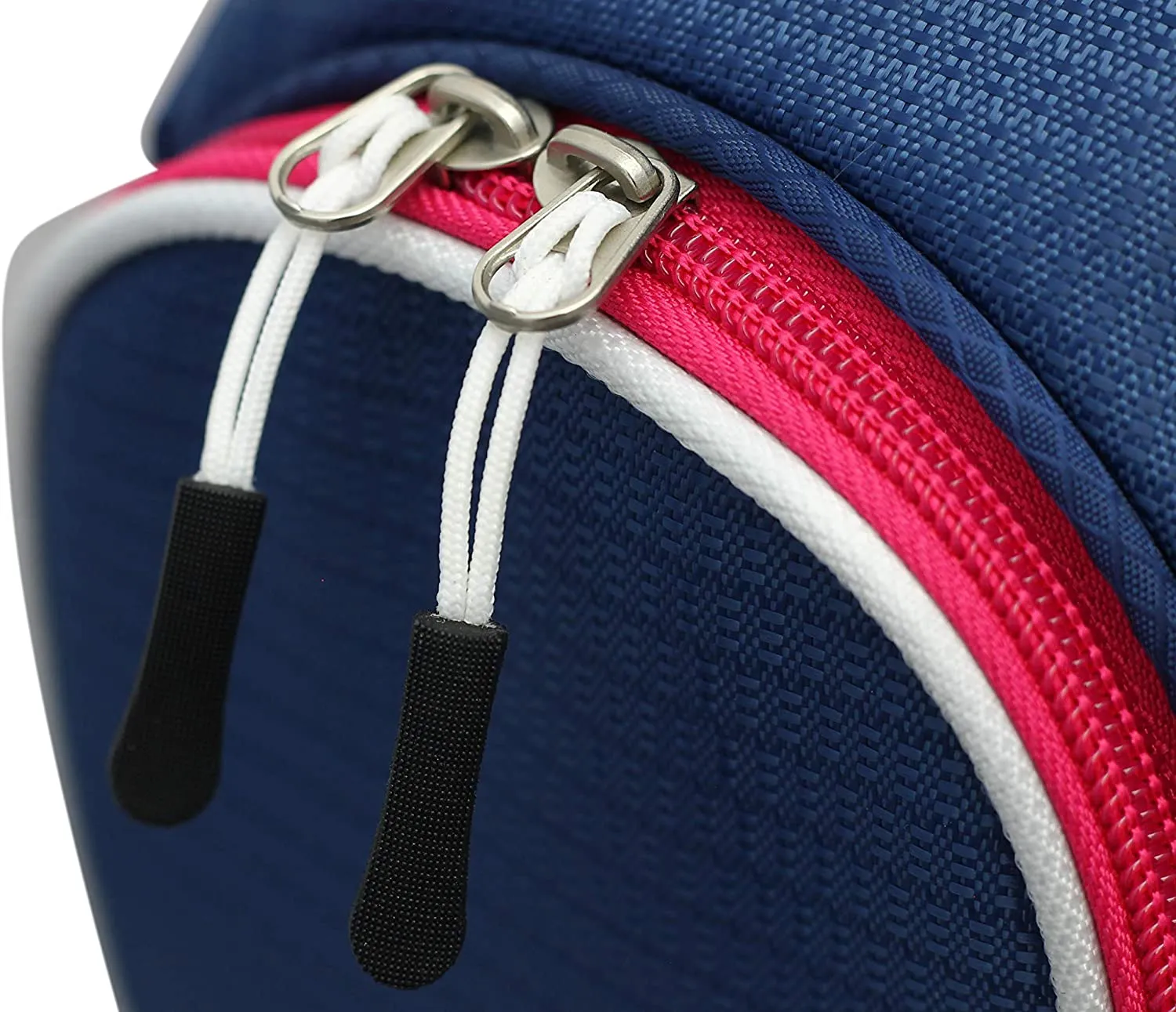 Majek Navy Blue Pink Golf Bag 9 inch 14-Way Friendly Separator Top