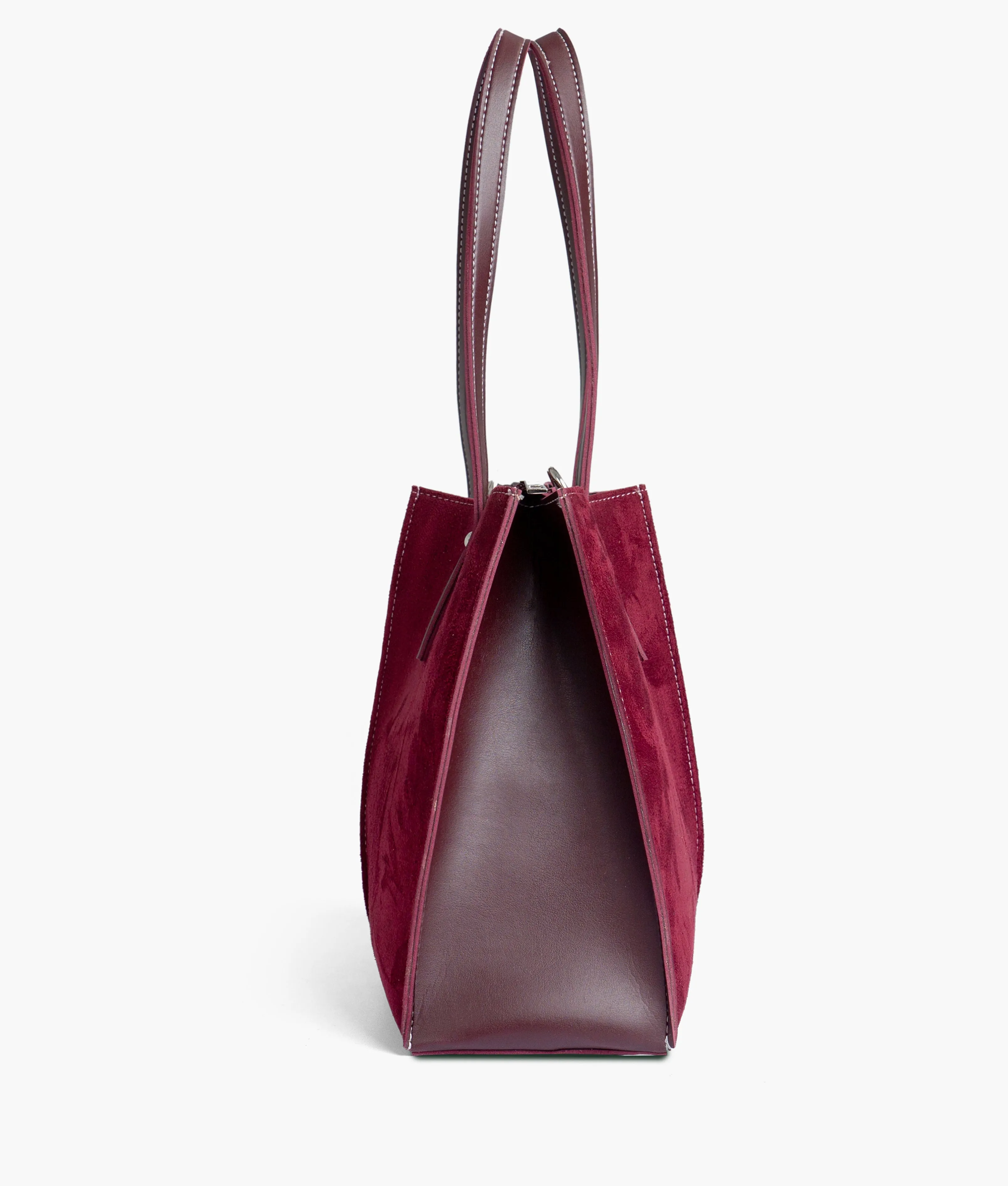 Maroon Velvet Tote Bag 561