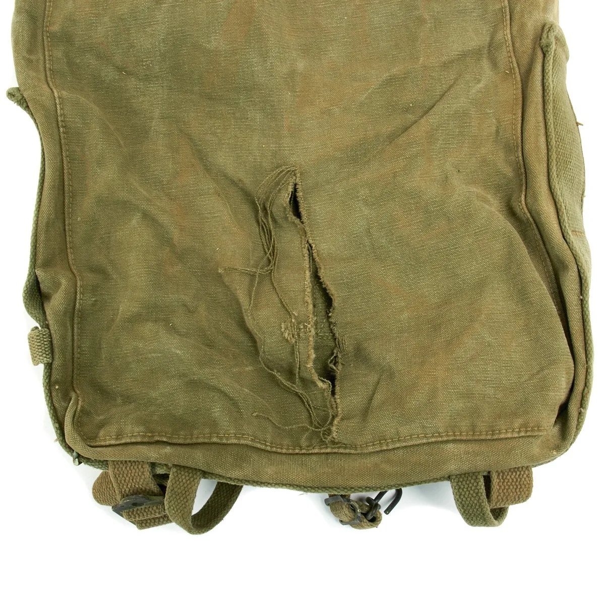 Original U.S. WWII M-1941 USMC 2nd Pattern Haversack Upper Bag - GRADE 2