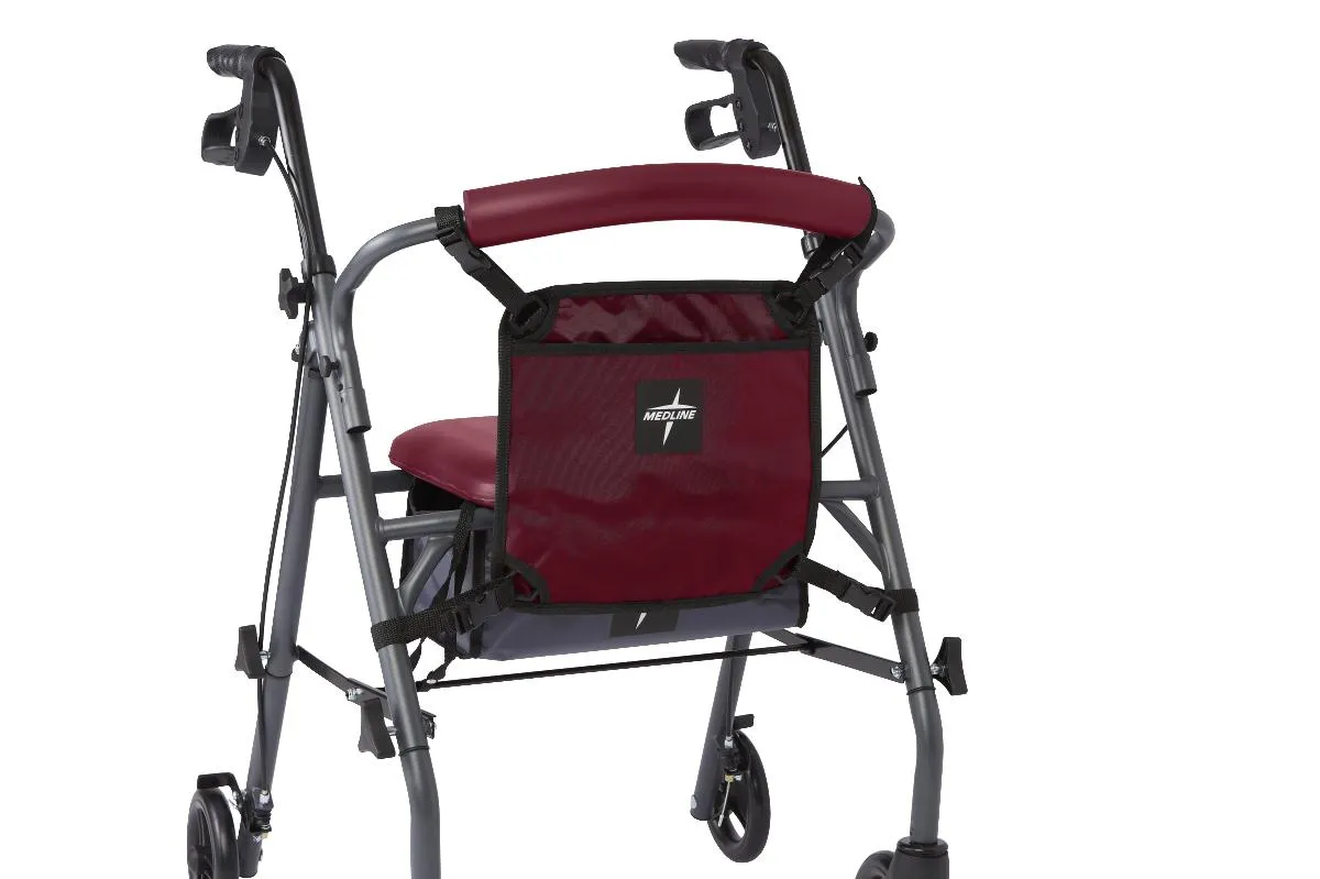 Rollator Front Bag, Burgundy