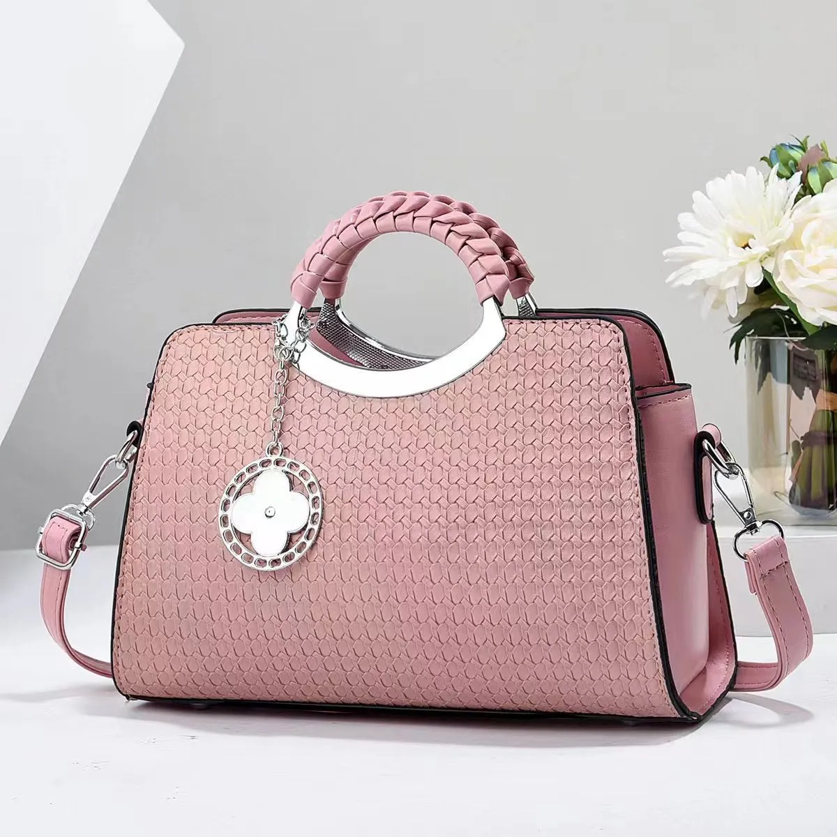 Soft Leather Handbag For Girls and Women 5012-2