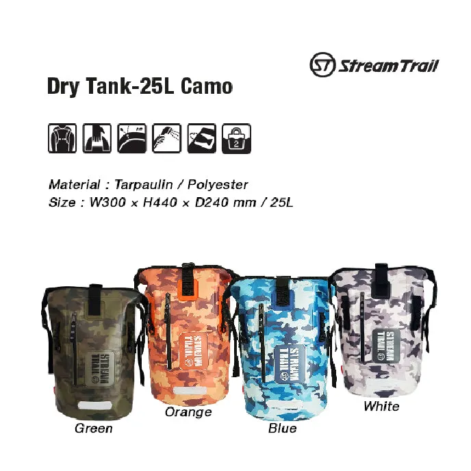 Splash Defender Dry Tank 25L Camo