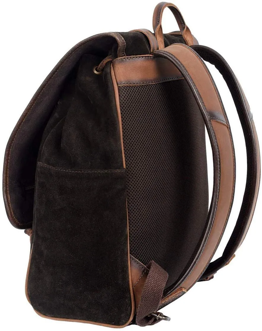 STS Ranchwear Chocolate Suede Knapsack